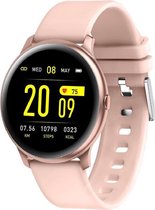Smartwatch Rankos KW19 - Roze - Smartwatch Heren - Smartwatch Dames - Stappenteller - Fitness Tracker - Activity Tracker - Smartwatch Android & IOS