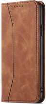 Samsung Galaxy A20E Bookcase Hoesje - Magnetisch - Leer - Portemonnee - Book Case - Wallet - Flip Cover - Galaxy A20E - Bruin