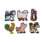 Farm Animals Lace and Trace Panels