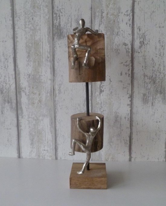 Gilde Handwerk - Sculptuur - Beeld - Samen je balans vinden - 11x50x35