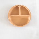 Ted & Fred siliconen bord | abricot | BPA vrij |Veilig servies | vaatwasser bestendig