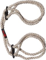 Hogtied - Bind & Tie - 6mm Hemp Wrist or Ankle Cuffs - Natural