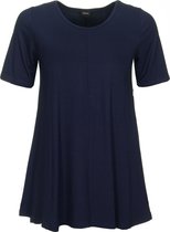 Zazou-A-lijn-shirt-korte-mouw-dark-navy