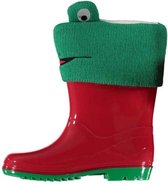 Xq Footwear Regenlaarzen Junior Rubber Rood/groen Maat 30
