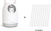 Hummi Care Bear met Filterset (10 Stuks) Wit - Geur Verspreider - USB Humidifier - Luchtreiniger - Luchtbevochtiger - Aromatherapie - Diffuser Aromatherapie - Led Verlichting - Diffuser - Dif