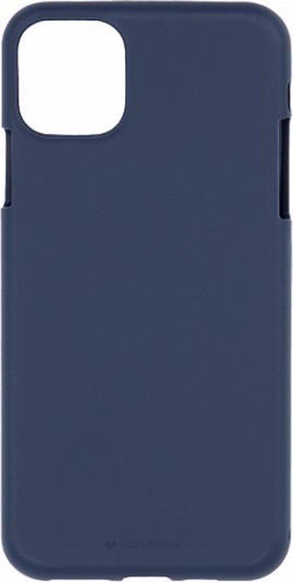 Hoesje geschikt voor iPhone 11 Pro Max - Soft Feeling Case - Back Cover - Donker Blauw
