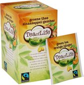 Tea of Life - Groene thee Sinaasappel Gember - 80 x 1,75gr