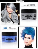 Sevich Professionele en Kwalitatieve Haarverf - Tijdelijke Haarkleur - Haar Wax - Haircoloring Wax - Uitwasbaar - 100% Natuurlijke Ingredienten - Zilver Grijs