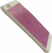 Apple iPhone 5/5S/SE Roze Gliters Back Cover TPU hoesje extra Gratis Tempered Glass Screenprotectors met Cleaning Set