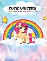 Cute Unicorn Coloring Book For Kids