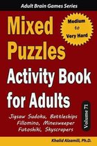 Adult Brain Games- Mixed Puzzles Activity Book for Adults
