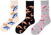 Binkie Socks Box | 3 paar Heren Sokken |Onderwater Vrienden | Maat 43-46