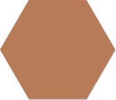 Blanco muurhexagons per 10 stuks Effen terra / Forex