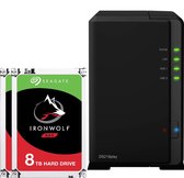 Synology DS218play Ironwolf 16TB (2x 8TB) - NAS