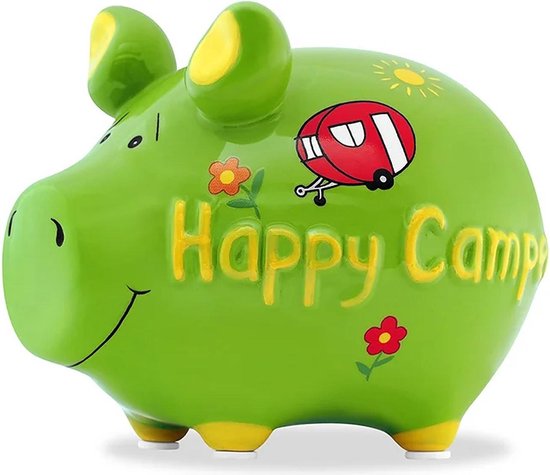 Spaarvarken - spaarpot - "Happy Camper" | bol.com
