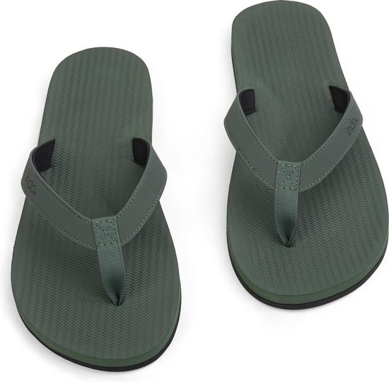 Indosole - Maat 43/44 - Essential Flip Flop Teenslippers - Zomer slippers - Dames - Groen