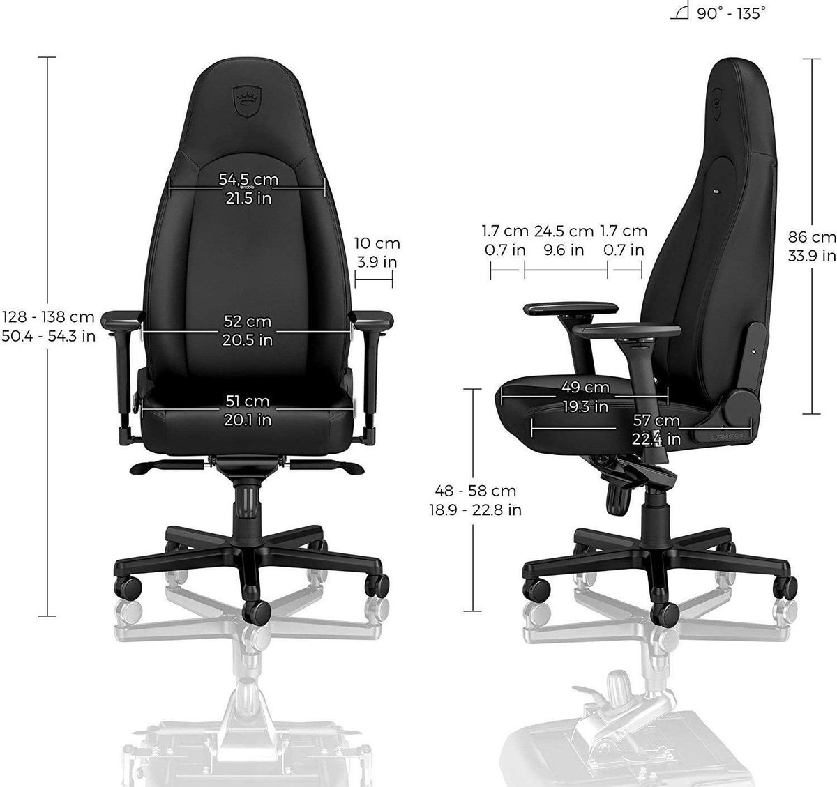 Noblechairs Icon gamestoel Black edition – foto 7