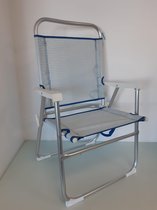 Blauwe campingstoel- 1 stuk (grote maat)