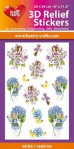 Hearty Crafts - 3D Relief Stickers Garden Fairies