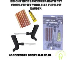 Bandenreparatieset – Banden reparatieset- Proppenset -Reparatie set Banden -Propset- Universele bandenreparatieset voor tubeless banden- Bright Ride