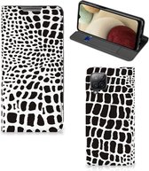 Telefoon Hoesje Geschikt voor Samsung Galaxy A12 Bookcase Slangenprint