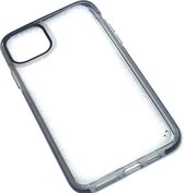 Apple iPhone 11 Pro Max Hoesje Zwart Glitters Stevige Siliconen TPU Case BlingBling met 2x gratis Tempered glass Screenprotector