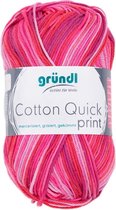 861-235 Cotton Quick print 10x50 gram fuchsia/rood multicolor