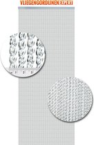 Fly Curtain Expert - Rideau anti-mouches - 92x210 cm - Transparent avec noyau blanc