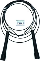 Fen Springtouw Zwart Plastic – basic springtouw speedrope – verstelbare kabel – kogellagers – geschikt voor crossfit, fitness en hometraining