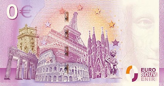 0 Euro biljet 2020 - Baby's eerste bankbiljet in cadeauverpakking jongen van Euro Souvenir Shop — afbeelding 4