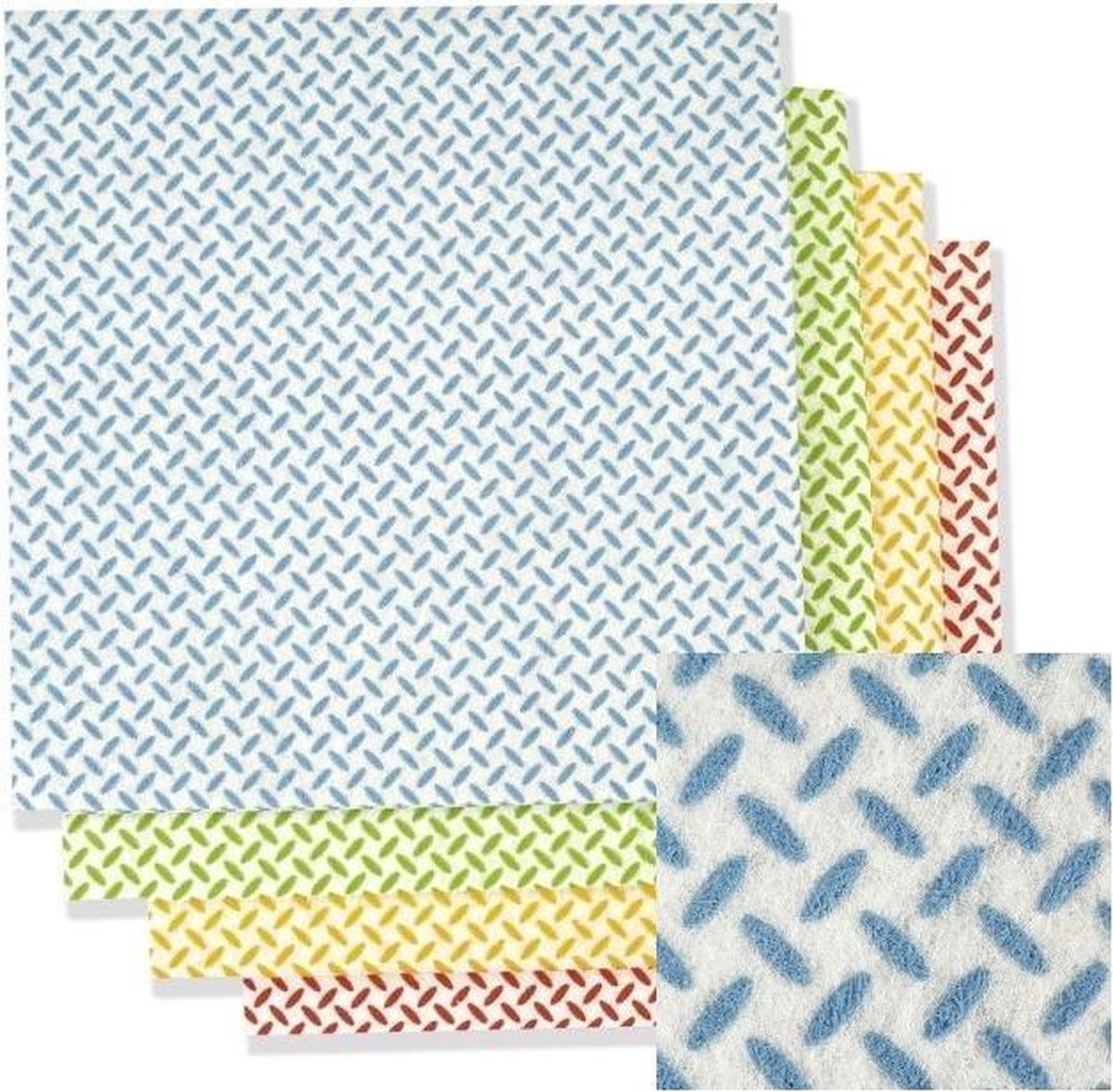 Goedkoopste MAUS huishouddoekjes universeel blauw 20 stuks schoonmaakdoekjes voorzien van effectief profiel