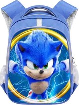 Sonic the hedgehog Ring foto Rugzak- Kinderrugzak kinderrugtas- Schooltas Rugtas