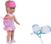 Doll 4pc Tennis Play Set - 4 stuk Tennis Kleding voor 469cm Pop
