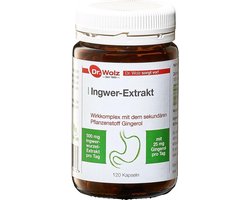 Dr. Wolz Gember Extract - met plantenstof Gingerol - supplement voor rustige maag en tegen misselijk - Supplement voor duikers