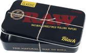 Raw Black Tin Case / Raw Metalen Opbergdoosje ( 11 x 6 x 2 cm )