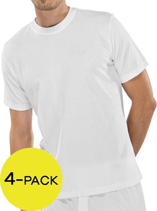 American T-shirt 4-pack wit M | bol.com