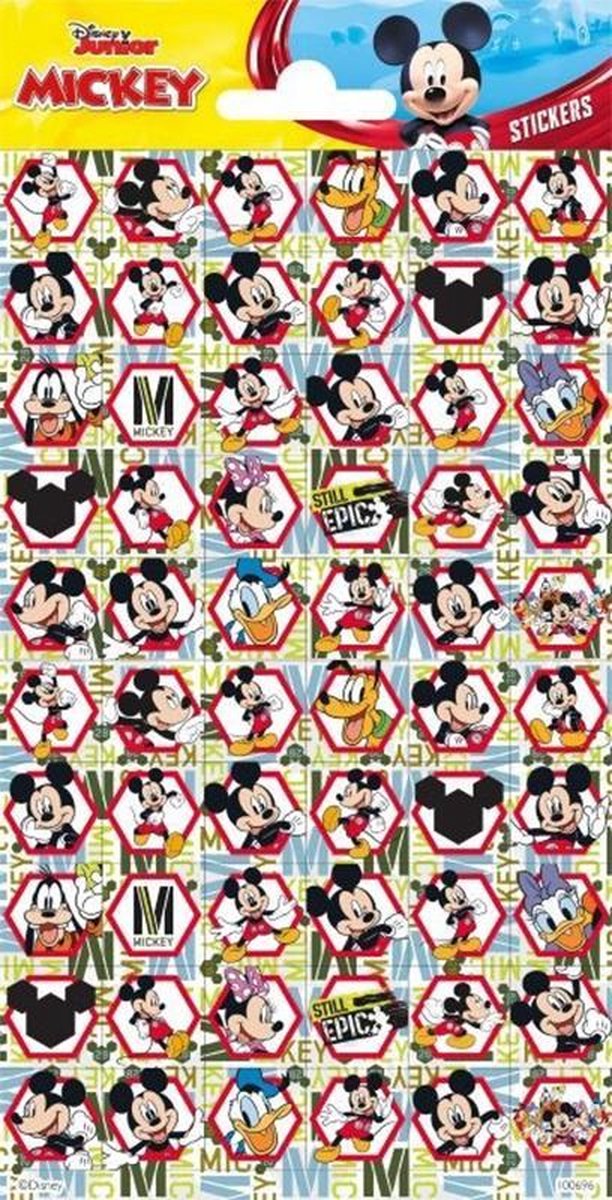Funny Products Stickers Mickey Mouse 20 X 10 Cm Papier 60 Stuks