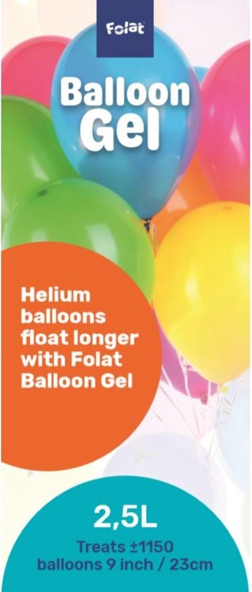 Folat Potje Balloon Gel 2,5 Liter Transparant | bol.com