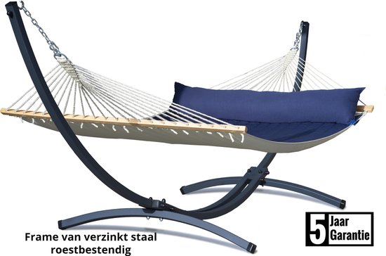 335x100 Verstelbare Hangmatstandaard met Wielen - 120kg Metalen
