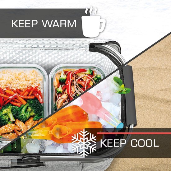 bomoe IceBreezer K47 koeltas picknickmand opvouwbaar - 47x27x26 cm - 32 liter- perfect voor barbecues of boodschappen van bomoe — afbeelding 3