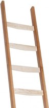 Enkele ladder hout - 8 treden/sporten - Stahoogte 463 cm - Houten trap