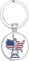 Akyol - Vrijheidsbeeld New York Sleutelhanger - Vrijheidsbeeld - Amerika Liefhebber - USA - Verenigde Staten - - 2,5 x 2,5 CM