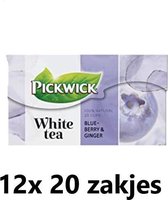 Pickwick thee - White tea Blueberry Ginger - multipak 12x 20 zakjes
