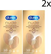 Durex Condooms Nude - Latexvrij - 2x 10 stuks