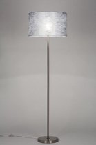 Lumidora Vloerlamp 30643 - E27 - Zilvergrijs - Staal - ⌀ 45 cm