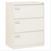 Dossierladenkast Duo 3 Laden - Wit - 84 x 62 Cm (BxD) - 102 Cm Hoog - Cilinderslot Met 2 Sleutels