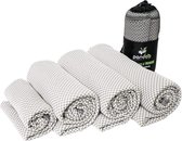 Pandoo Sneldrogende Bamboevezel Handdoek - Medium - Grijs - Absorberend - Compact - Reizen
