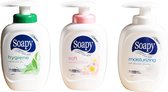 Soapy Vloeibare Zeep Loves your skin Hygiëne Soft Moisturizing 3x300ml