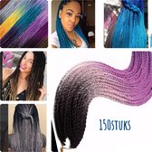 Twist Braids Hair Sengeal Braiding BLACK/BABY ROSÉ PURPLE Ombré