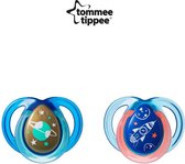 Tommee Tippee Night Time Orthodontisch Fopspenen 0-6m - 2 Stuks